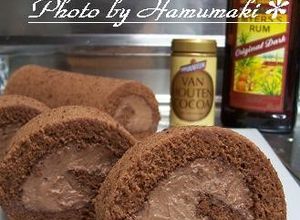 ココアdeシンプル☆チョコロールケーキ♪-レシピのメイン写真