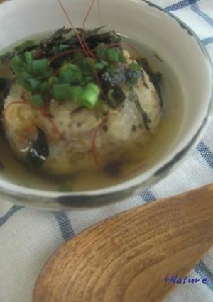 さっぱり♪じゃこの焼きおにぎり茶漬け-レシピのメイン写真