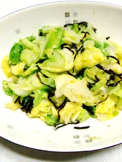 ✿キャベツの塩こんぶ和え✿-レシピのメイン写真