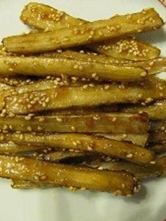 ごぼうの揚げ煮-レシピのメイン写真