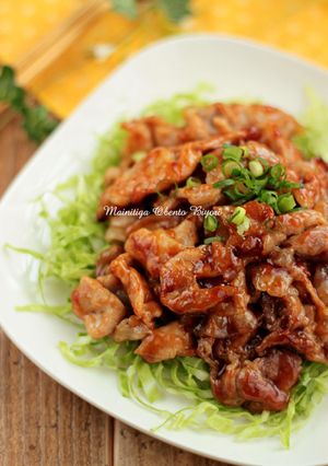 時短★豚肉の照り照り焼き♪お弁当にも-レシピのメイン写真