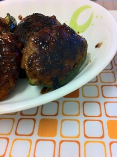 ピーマンの肉詰め 照り焼き風-レシピのメイン写真
