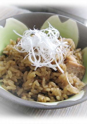 鶏とゴボウの香り炊きご飯♪-レシピのメイン写真