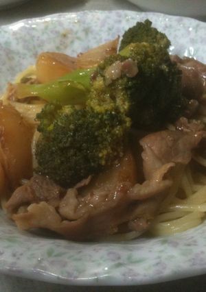 ブロッコリとカブの中華風バスタ-レシピのメイン写真
