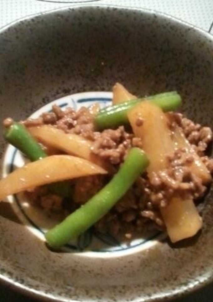 ☆じゃがいもといんげんのカレー炒め☆-レシピのメイン写真
