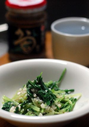水菜を酒盗とチーズで和えました!-レシピのメイン写真