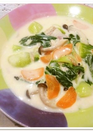 手軽に簡単★安うまチンゲン菜のクリーム煮-レシピのメイン写真