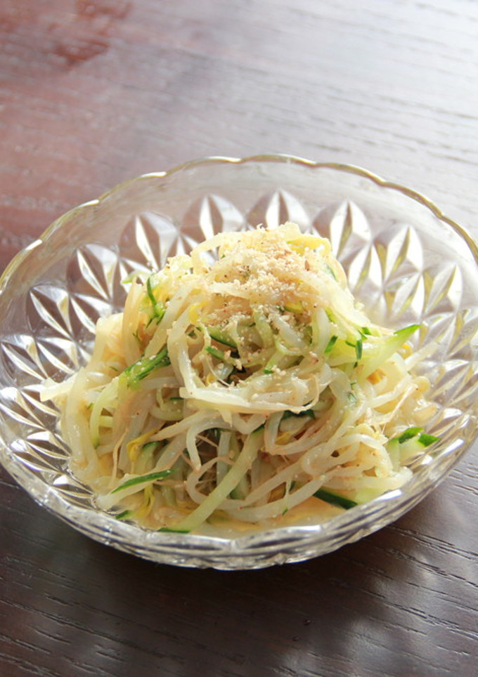 もやしと胡瓜の胡麻酢和え♪-レシピのメイン写真
