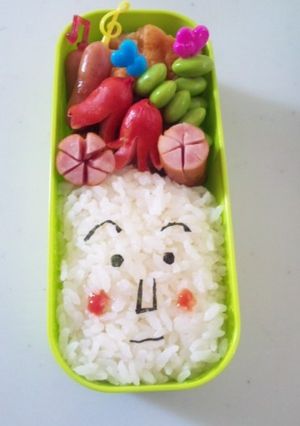 キャラ弁☆詰めるだけ ショクパンマン微妙-レシピのメイン写真