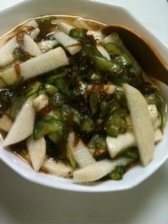 きゅうりと長いものもずく酢和え-レシピのメイン写真