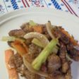 牛肉のオイスターソース炒め