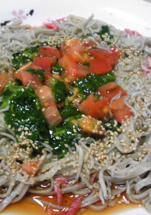 モロヘイヤのぶっかけうどん-レシピのメイン写真