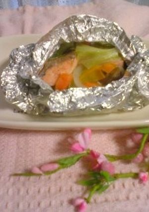 お手軽に♪鮭のホイル蒸し-レシピのメイン写真