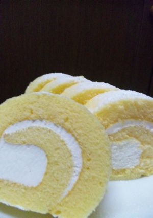 レンジで簡単!ふわっふわ☆ロールケーキ☆-レシピのメイン写真