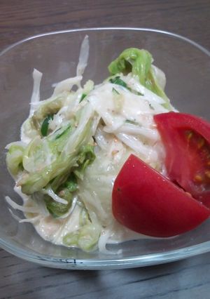 新玉ねぎとレタスのシャキシャキサラダ-レシピのメイン写真
