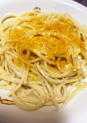 ボッタルガ(カラスミ)のクリームパスタ-レシピのメイン写真