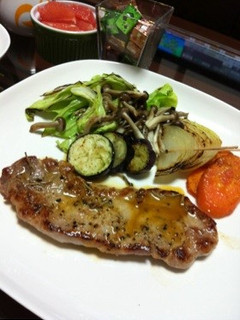 豚肉のステーキ 粒マスタードソース-レシピのメイン写真