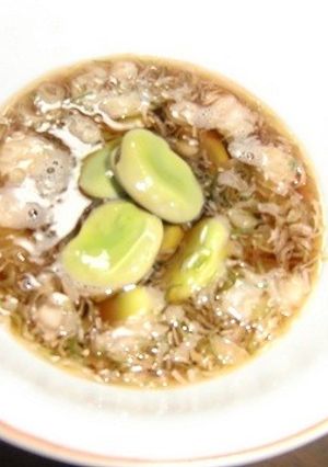 ソラマメのラーメンスープ味-レシピのメイン写真