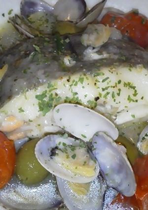 カレイでアクアパッツァ-レシピのメイン写真