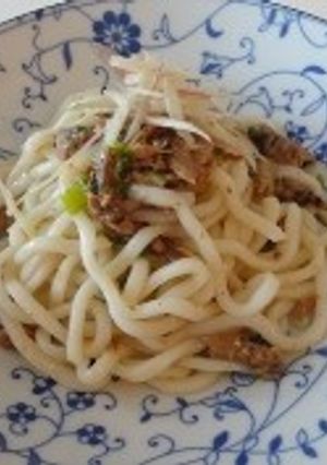 簡単！省エネ「さんま缶de流水麺うどん」-レシピのメイン写真