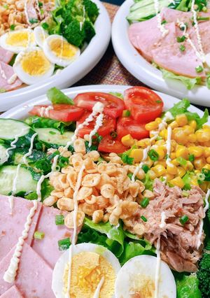 夏はやっぱり♪さっぱり♪サラダうどん-レシピのメイン写真