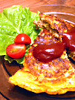 オムレツバーグ-レシピのメイン写真