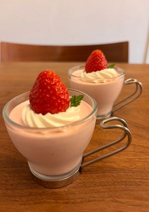 簡単！いちごムース-レシピのメイン写真