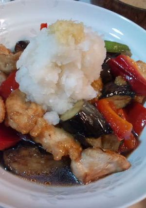 夏野菜ととりムネ肉のおろし添え-レシピのメイン写真