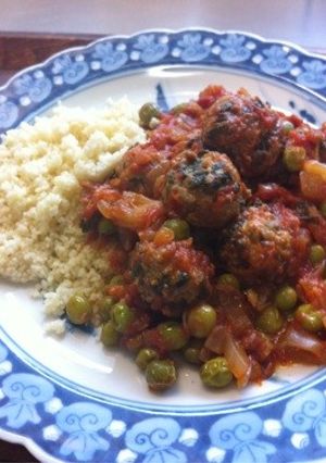 ミートボールとえんどう豆のトマト煮-レシピのメイン写真