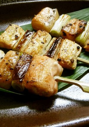 おつまみに！鮭ハラスの串焼き★ネギマ？-レシピのメイン写真