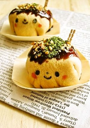 食パンdeたこ焼きくん*キャラパン-レシピのメイン写真