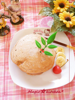 *チョコバナナdeホットケーキ*-レシピのメイン写真