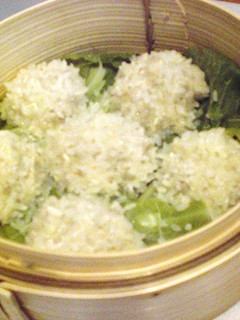 鶏挽肉☆もち米☆シュウマイ-レシピのメイン写真
