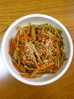 子供も大好き!お惣菜屋のきんぴらごぼう-レシピのメイン写真