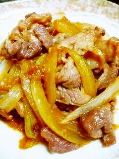 豚肉と新玉ねぎのしょうが焼き(1人分)-レシピのメイン写真