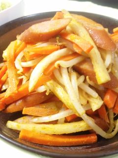 冷蔵庫の余りものでカレー炒め-レシピのメイン写真