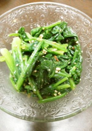 すりごま豆板醤のほうれん草ナムル-レシピのメイン写真