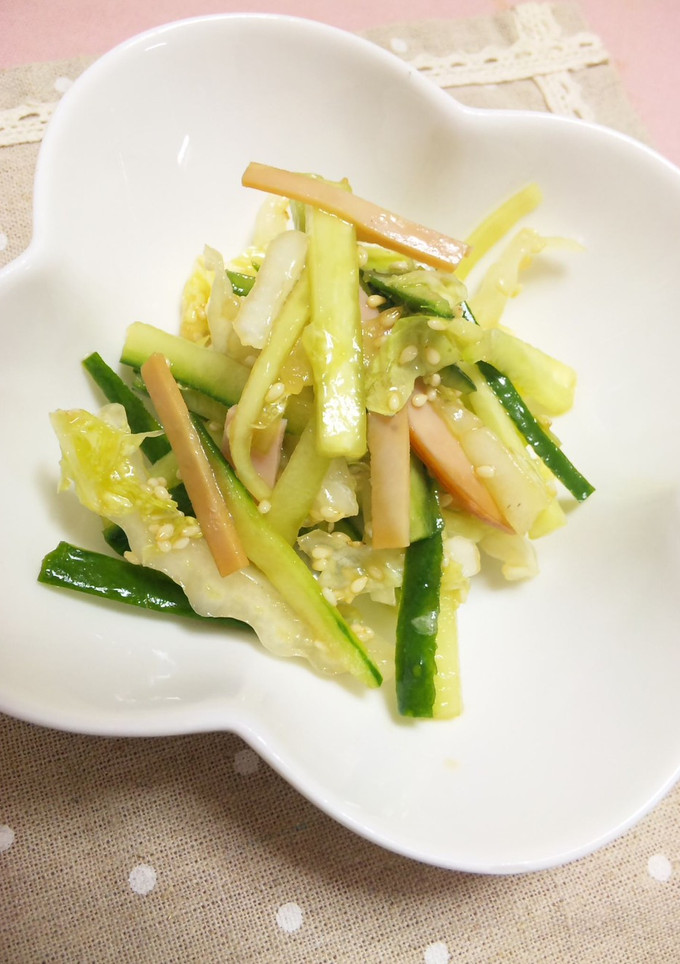 ＊白菜と胡瓜の中華風サラダ＊-レシピのメイン写真