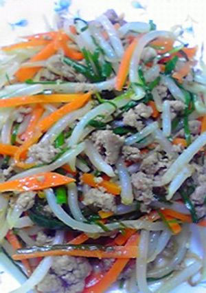 細切り野菜のひき肉炒め-レシピのメイン写真