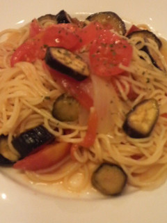 簡単☆なすとトマトの冷製パスタ-レシピのメイン写真
