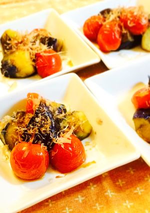ナスとプチトマトの焼きびたし♪-レシピのメイン写真