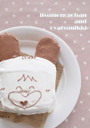 おはようスパンクのキャラショートケーキ❤-レシピのメイン写真