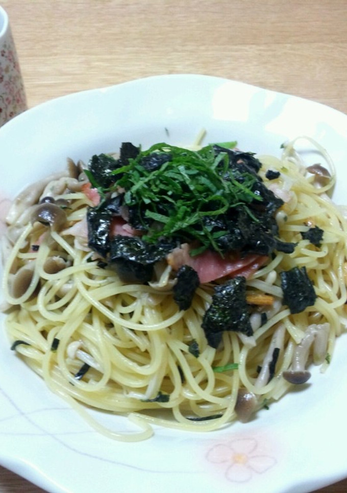 お茶漬けのもとでぱぱっと！　和風パスタ！-レシピのメイン写真