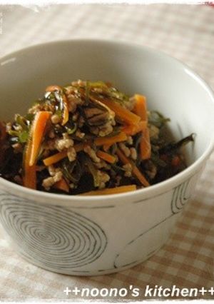 切り昆布とひき肉の煮物~中華風~-レシピのメイン写真