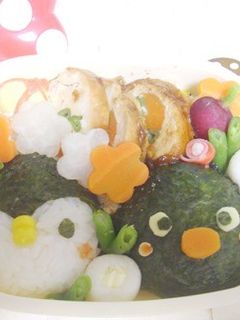 キャラ弁☆ピングーとピンガおにぎり弁当-レシピのメイン写真