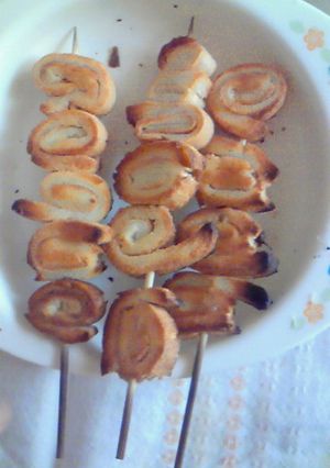 食パンの耳で串焼き-レシピのメイン写真
