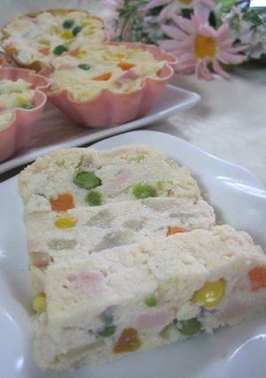 豆腐＆おから＆寒天でケークサレもどき-レシピのメイン写真