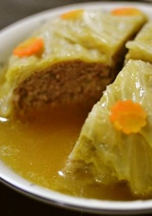 見た目はケーキ!ひき肉とキャベツの重ね煮-レシピのメイン写真