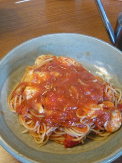 モッツァレラとトマト缶のスパゲティ-レシピのメイン写真