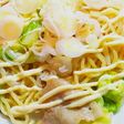 塩ダレが決め手!ネギマヨ塩やきそば